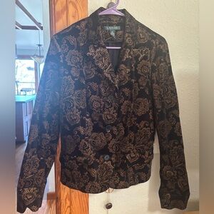Ralph Lauren paisley blazer size 10